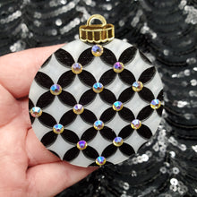 Load image into Gallery viewer, Floral Crystal Ornament Brooch