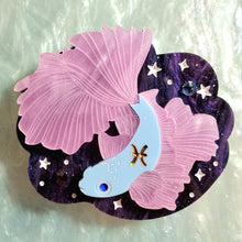 Load image into Gallery viewer, Pisces Brooch - The Fish *MADE TO ORDER*