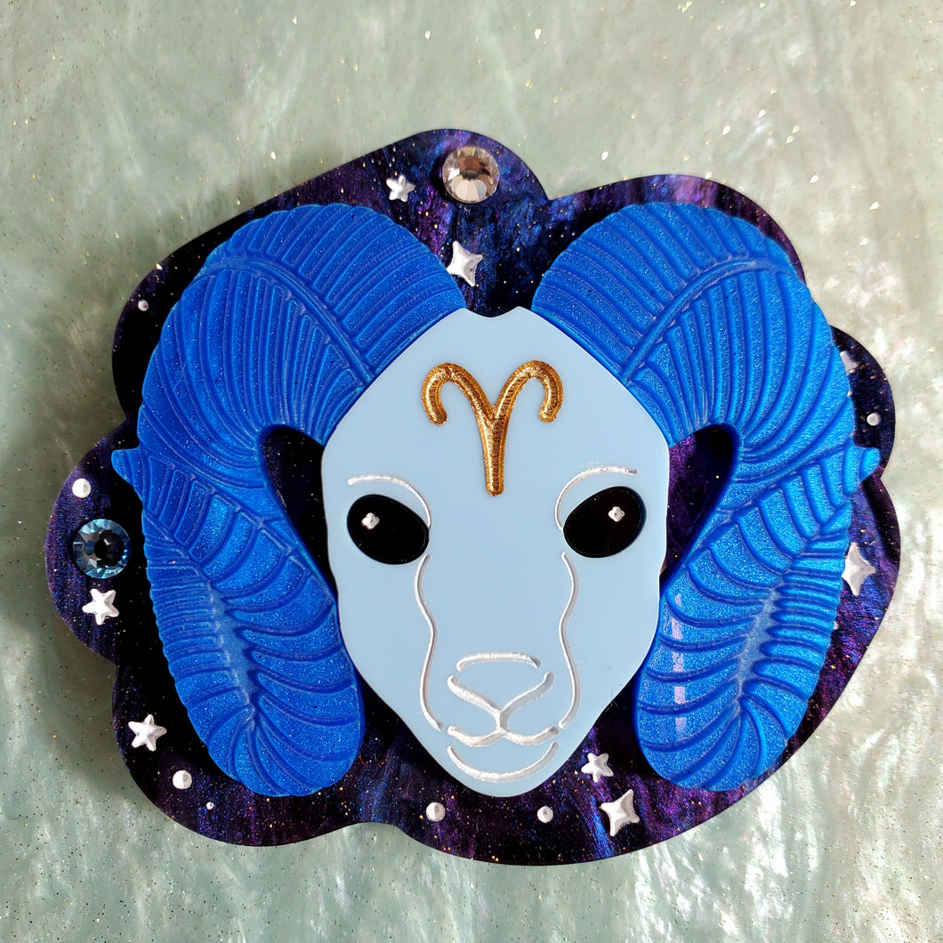 Aries Brooch - The Ram *MADE TO ORDER*