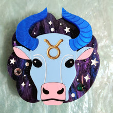 Load image into Gallery viewer, Taurus Brooch - The Bull *MADE TO ORDER*
