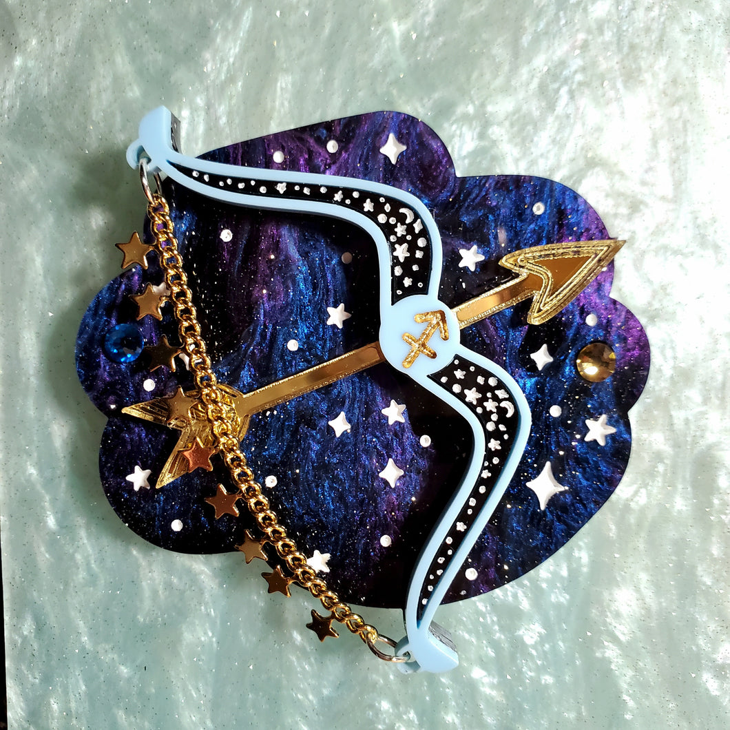 Sagittarius Brooch - The Archer *MADE TO ORDER*