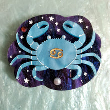 Load image into Gallery viewer, Cancer Brooch - The Crab *MADE TO ORDER*
