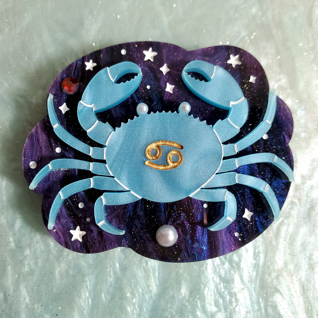 Cancer Brooch - The Crab *MADE TO ORDER*