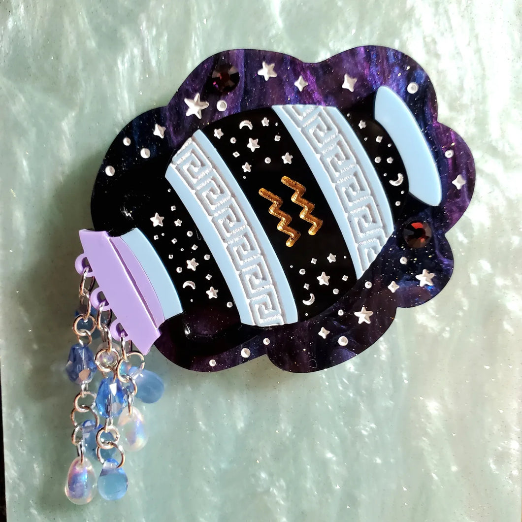 Aquarius Brooch - The Water Vessel *MADE TO ORDER*