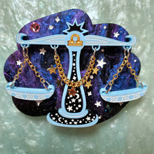 Load image into Gallery viewer, Libra Brooch - The Scales *MADE TO ORDER*
