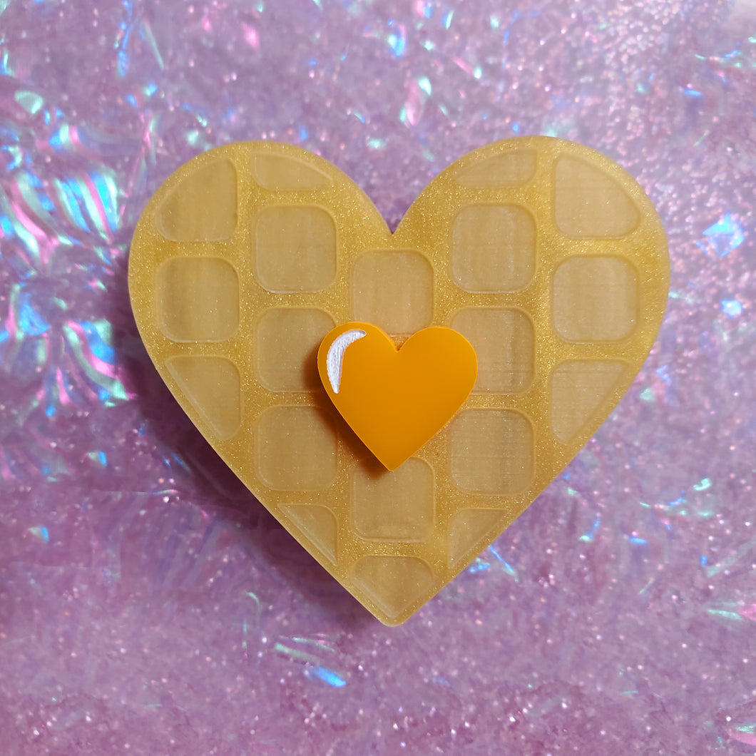 Love You a Waffle Lot Brooch